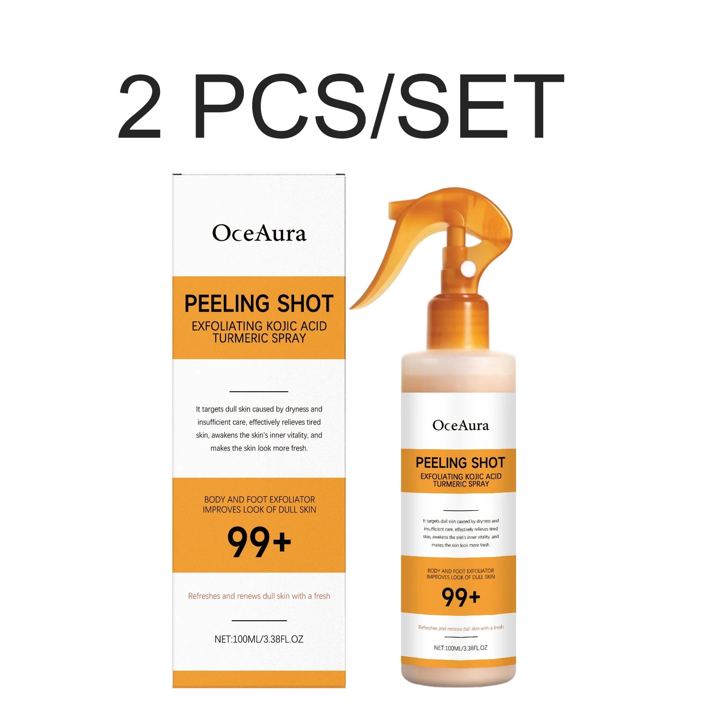 Novaskiny™ Turmeric Kojic Body Spray For Dull Skin, Hydration & Radiance
