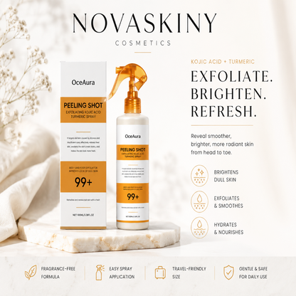 Novaskiny™ Turmeric Kojic Body Spray For Dull Skin, Hydration & Radiance